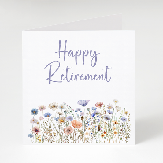 Happy Retirement Flowers Card