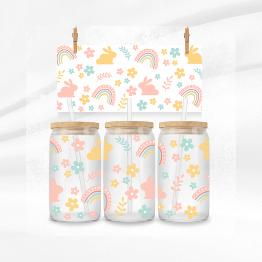 Spring Time Libbey Glass Can