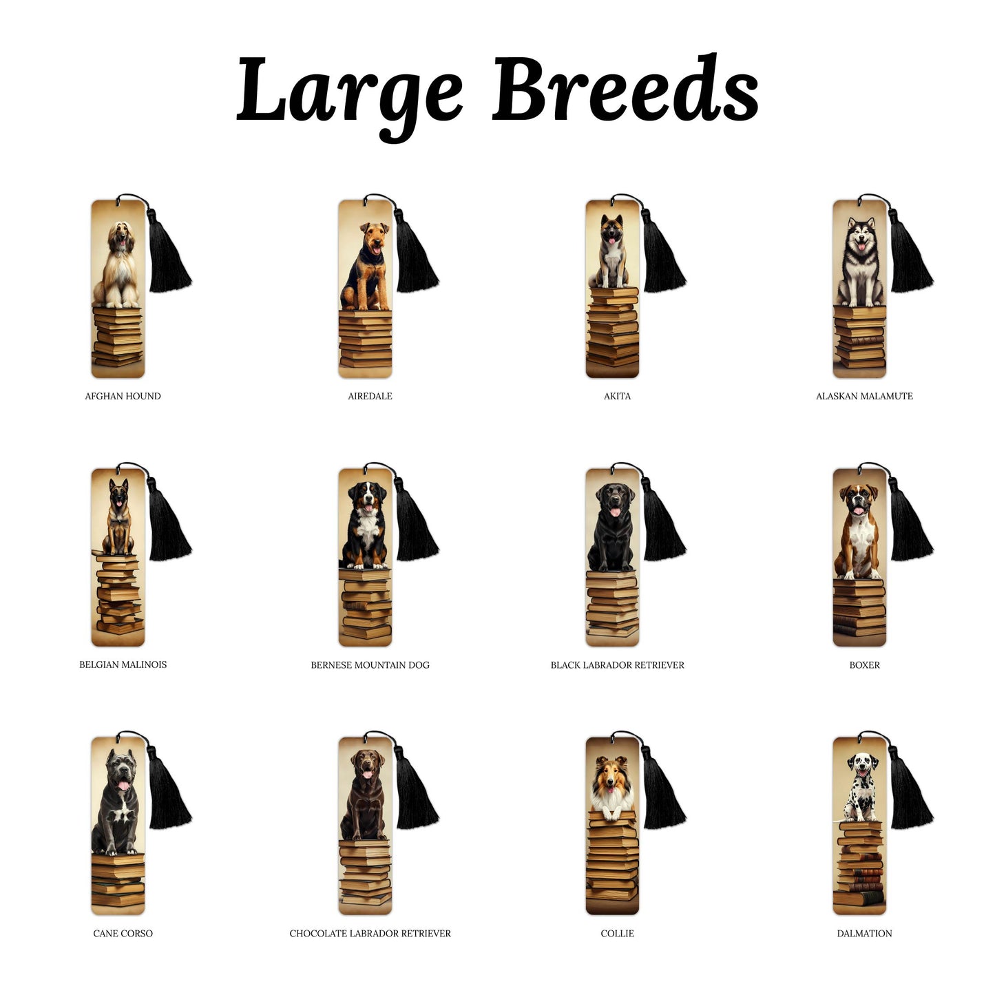 Vintage Dog (Large Breeds) Bookmark