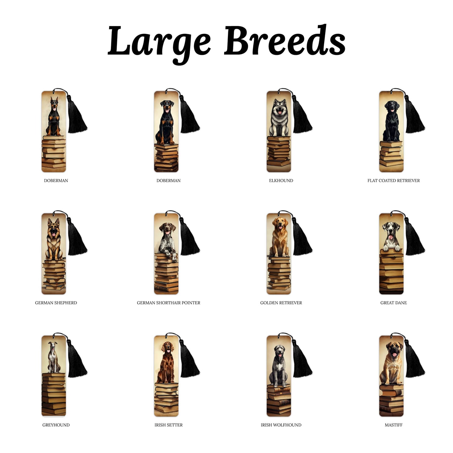 Vintage Dog (Large Breeds) Bookmark