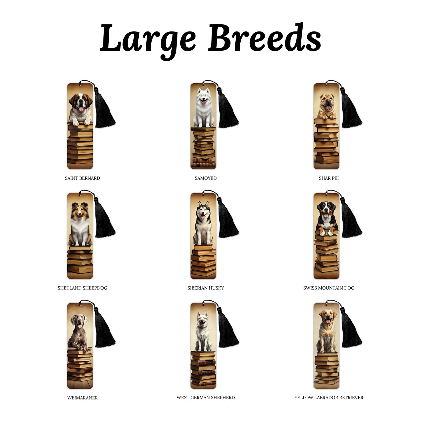 Vintage Dog (Large Breeds) Bookmark