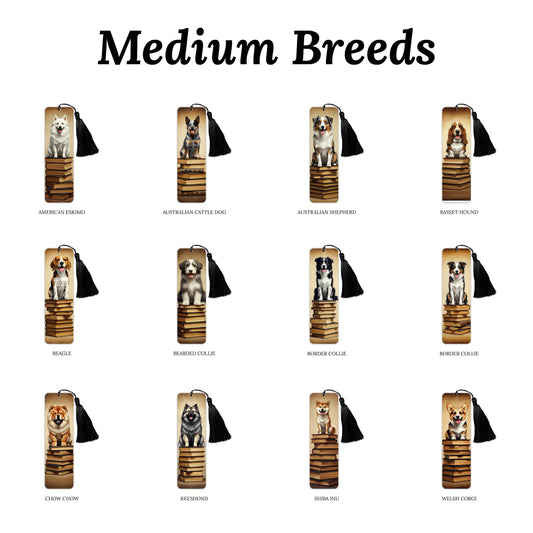 Vintage Dog (Medium Breeds) Bookmark