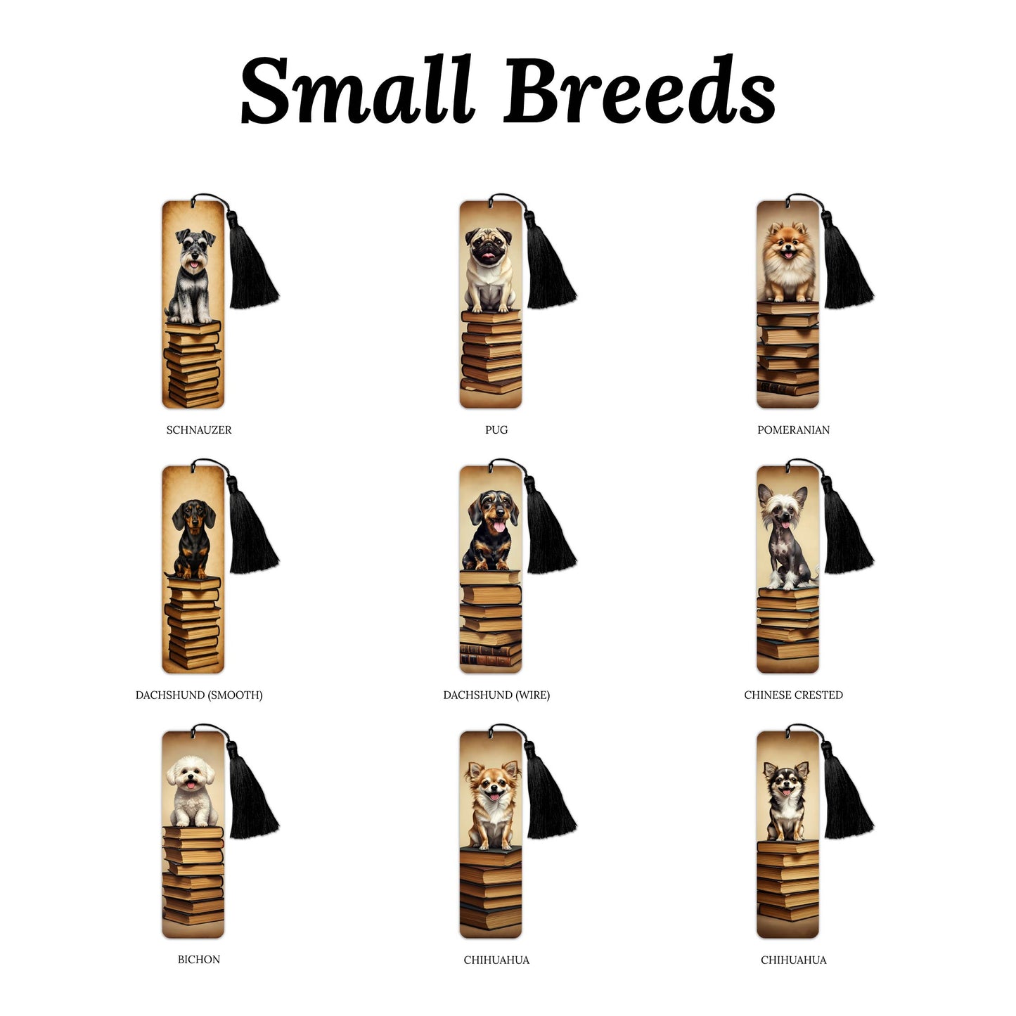 Vintage Dog (Small Breeds) Bookmark