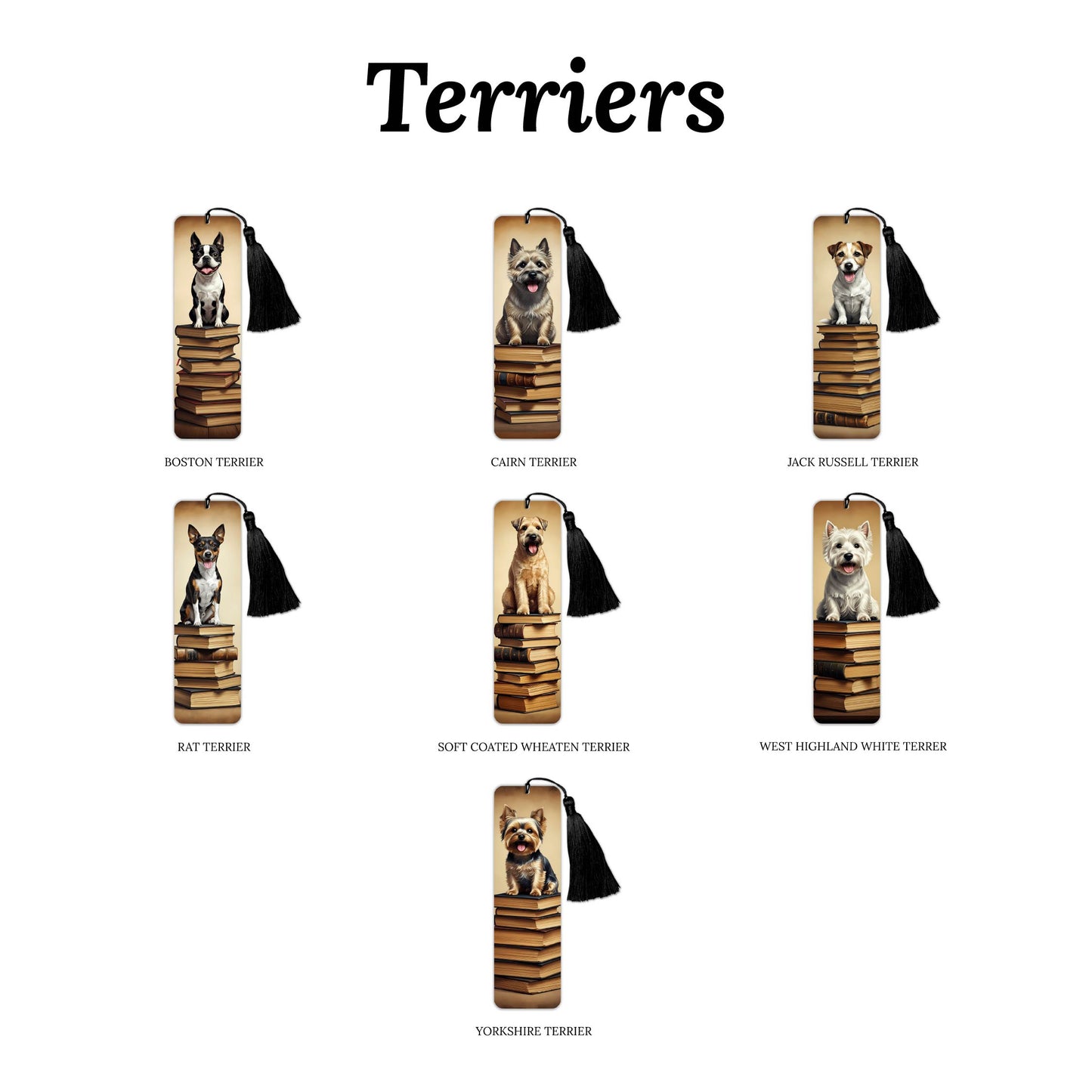 Vintage Dog (Terriers) Bookmark