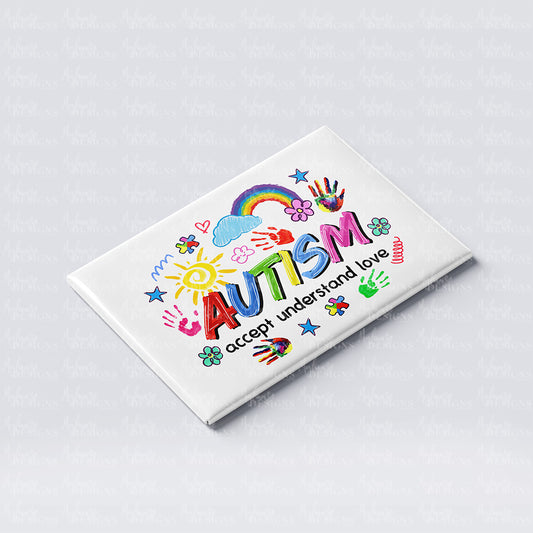Accept, Understand, Love Autism Fridge Magnet