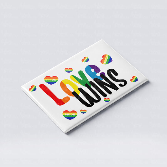 Pride 'Love Wins' Fridge Magnet
