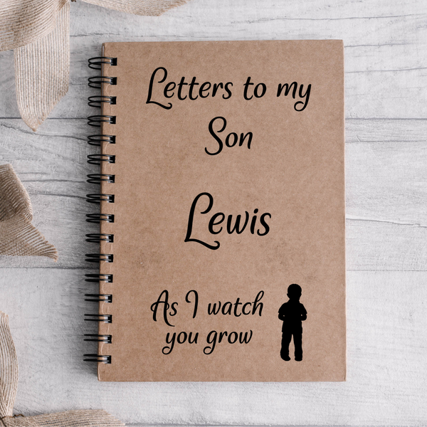 Personalised A5 notebook, Letters to My Son