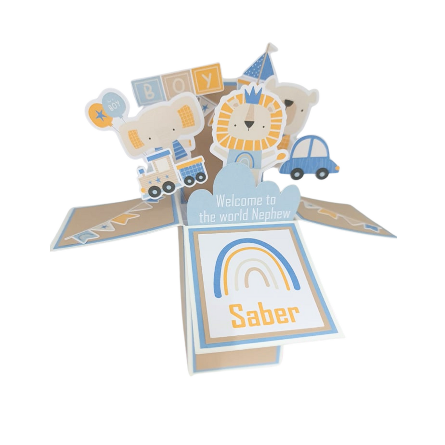 New Baby Boy Pop Up Card