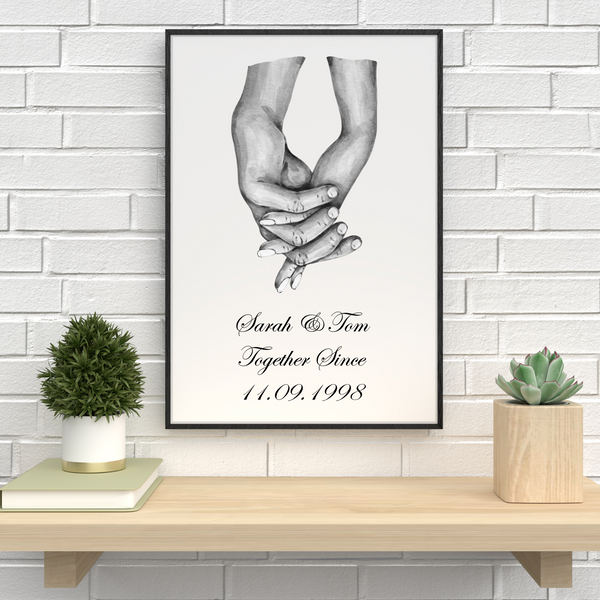 Personalised Couples Anniversary Print