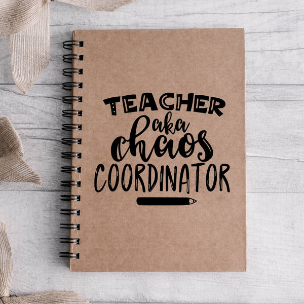 Chaos Coordinator Teacher Notebook Gift Year End Thank You