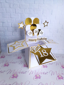 Personalised 18th Birthday Pop Up Card