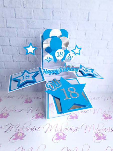 Personalised 18th Birthday Pop Up Card