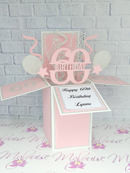 Personalised 60th Birthday Pop Up Card