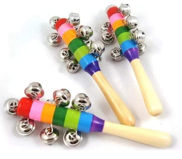 Personalised Rainbow Bell Shaker Sticks