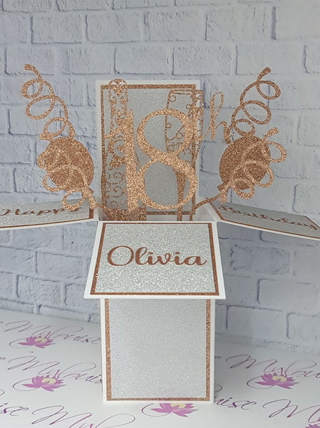 Personalised 18th Birthday Pop Up Card