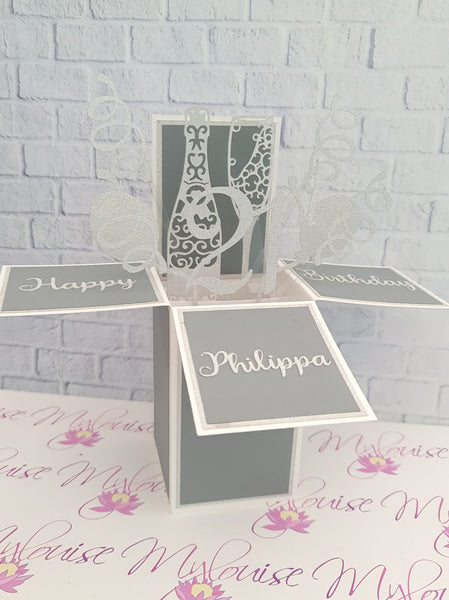 Personalised 21st Birthday Pop Up Card