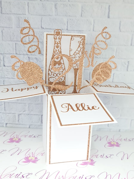 Personalised 21st Birthday Pop Up Card