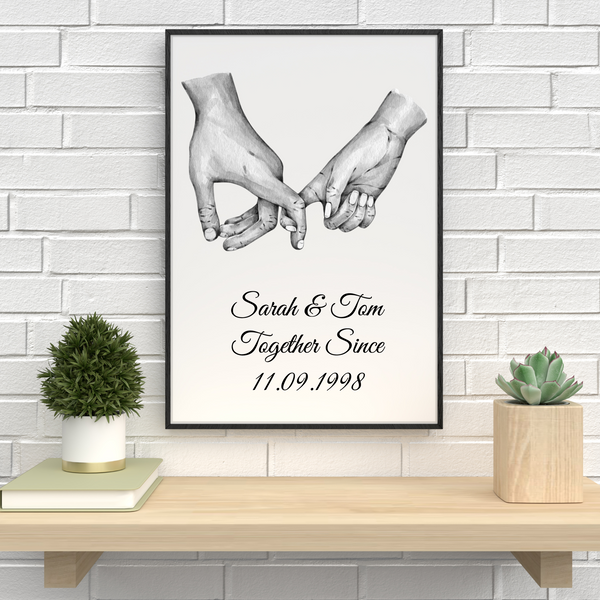 Personalised Couples Anniversary Print