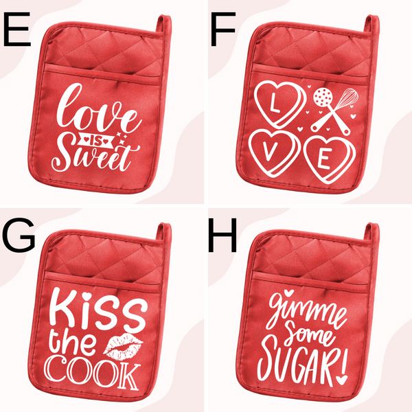 Valentines Potholder Oven Glove