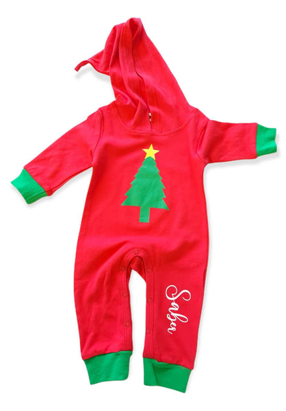 Personalised Christmas Baby Romper