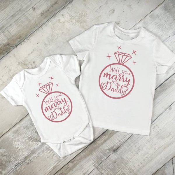 Will You Marry My Daddy Mummy T-shirt