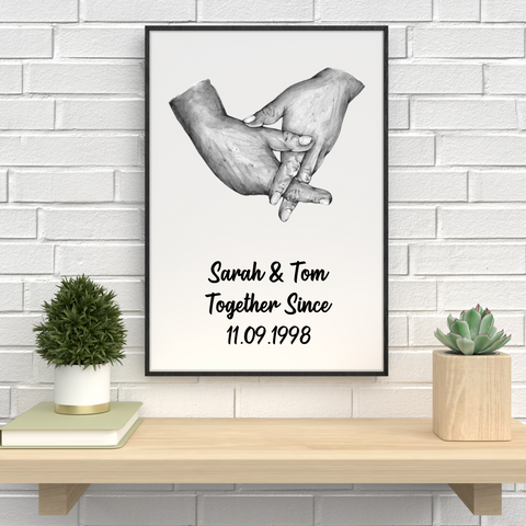 Personalised Couples Anniversary Print