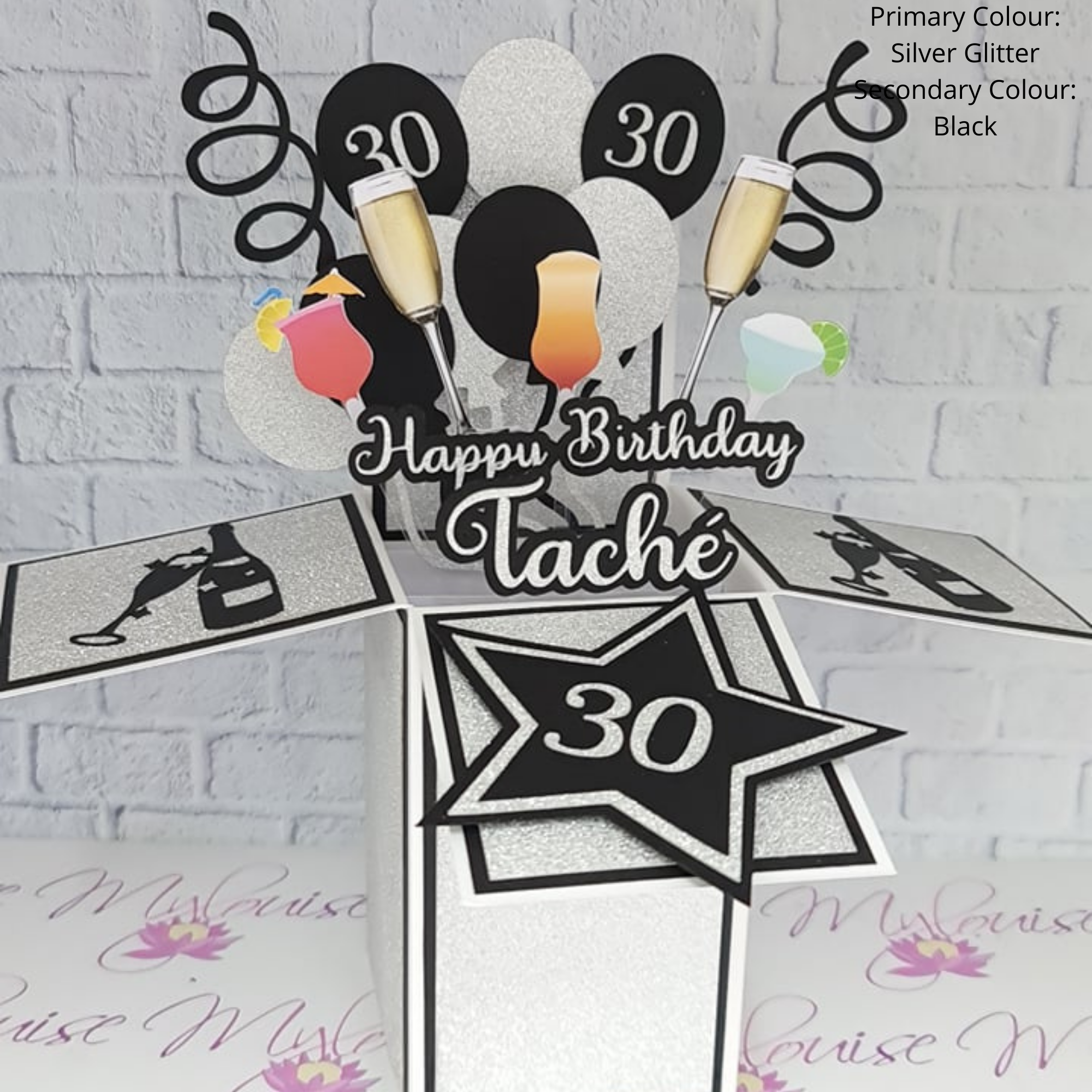 Personalised 30th Birthday Pop Up Card