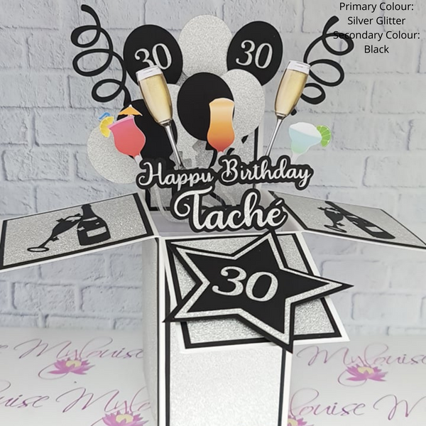 Personalised 30th Birthday Pop Up Card