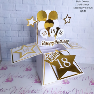 Personalised 18th Birthday Pop Up Card