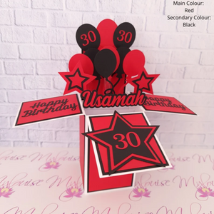 Personalised 30th Birthday Pop Up Card