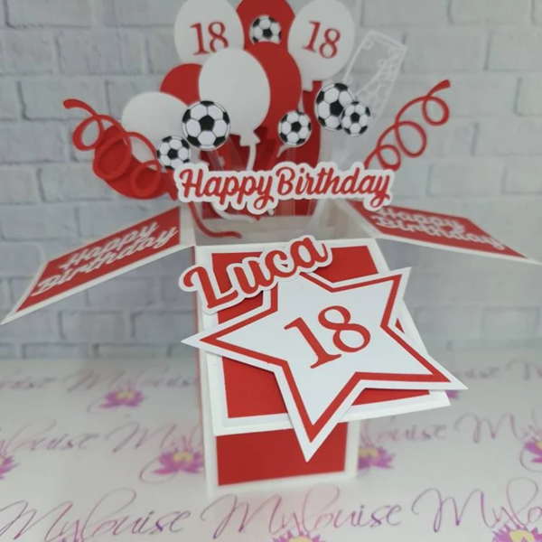 Personalised 30th Birthday Pop Up Card