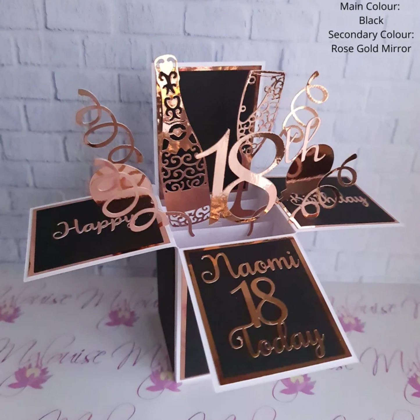 Personalised 18th Birthday Pop Up Card