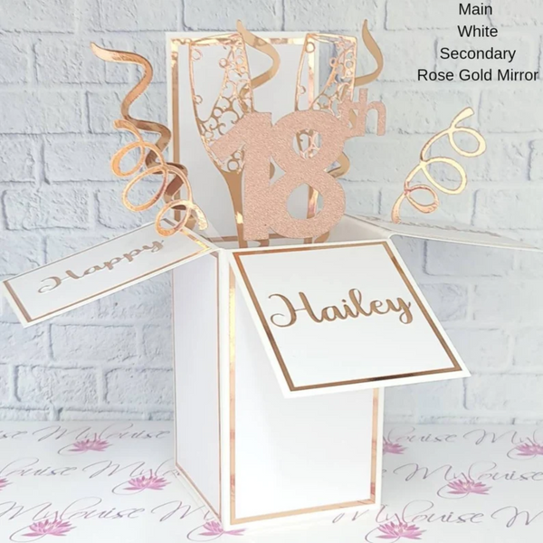 Personalised 18th Birthday Pop Up Card