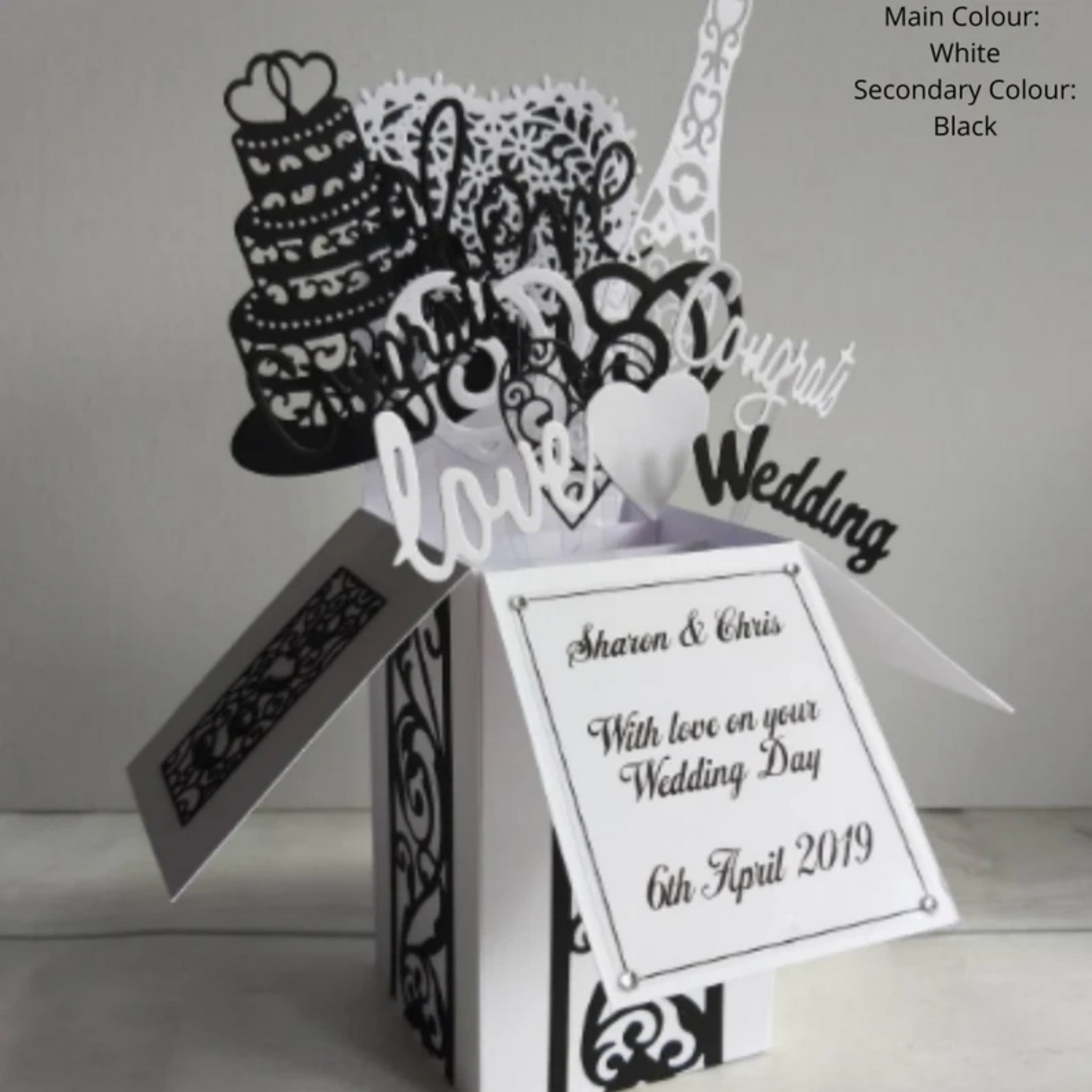 Personalised Wedding Pop Up Card