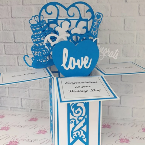 Personalised Wedding Card Pop Up Card