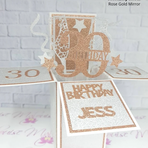 Personalised 40th Birthday Pop Up Card