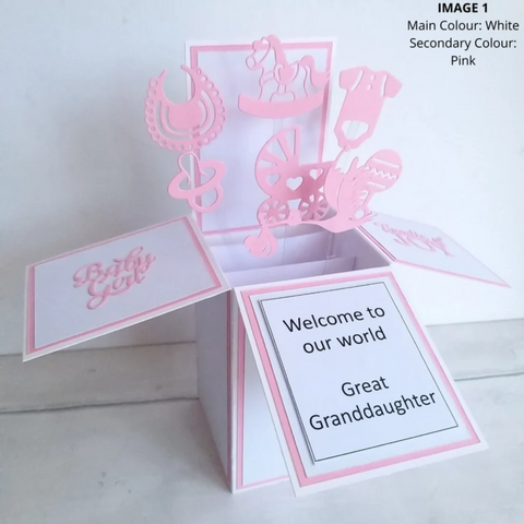 Baby Girl Welcome To The World Pop Up Card