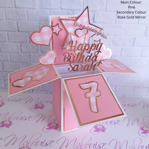 Personalised Granddaughter Pop Up Card