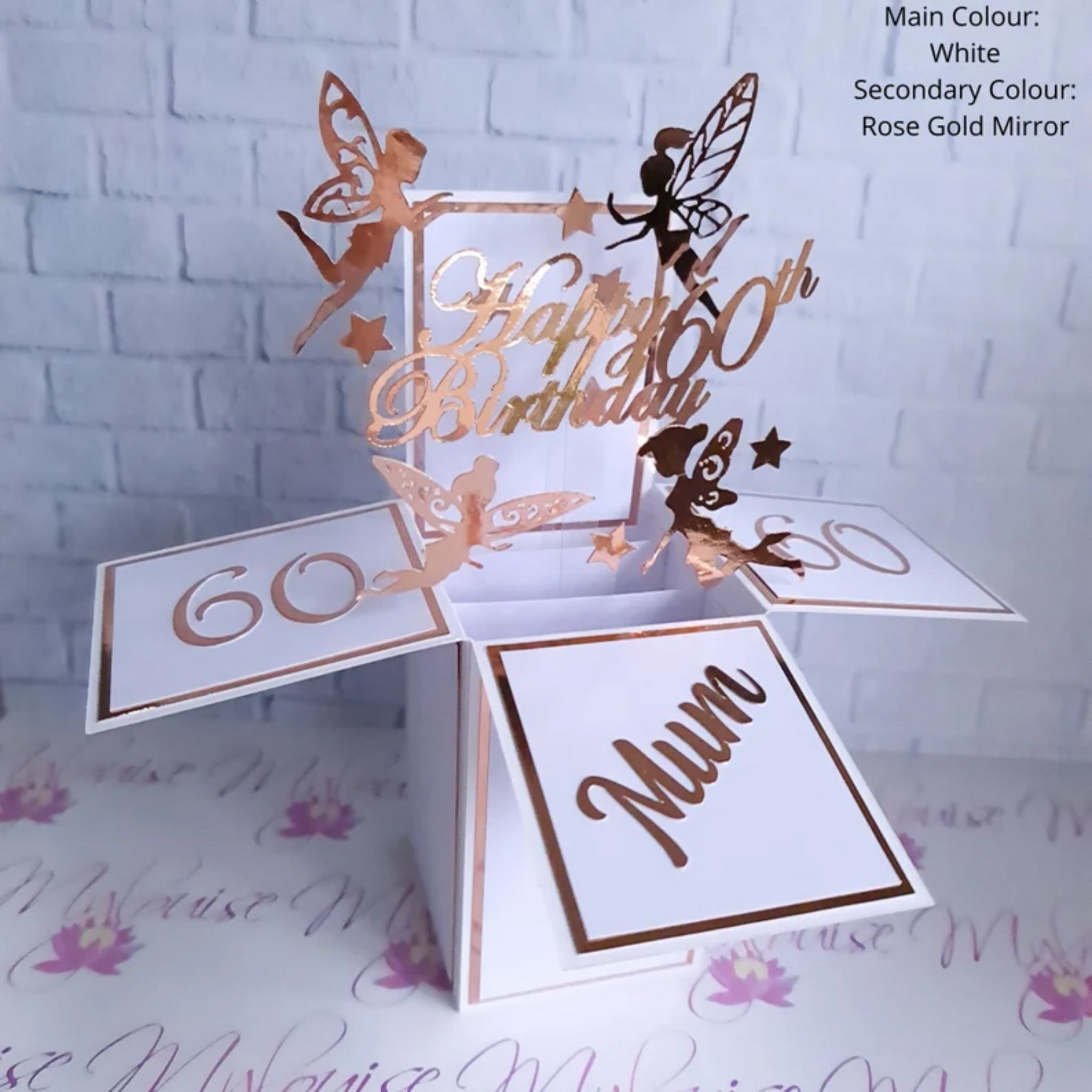 Personalised 60th Birthday Pop Up Card