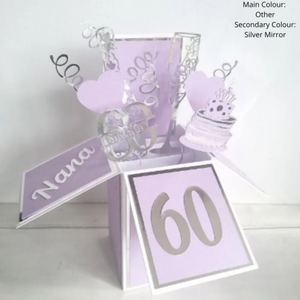 Personalised 60th Birthday Pop Up Card