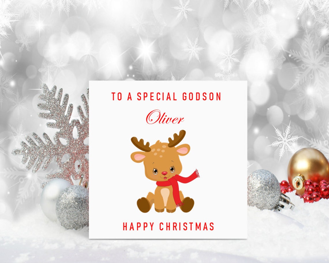 Custom Reindeer Christmas Cards