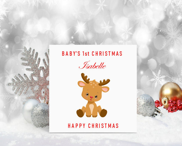 Custom Reindeer Christmas Cards