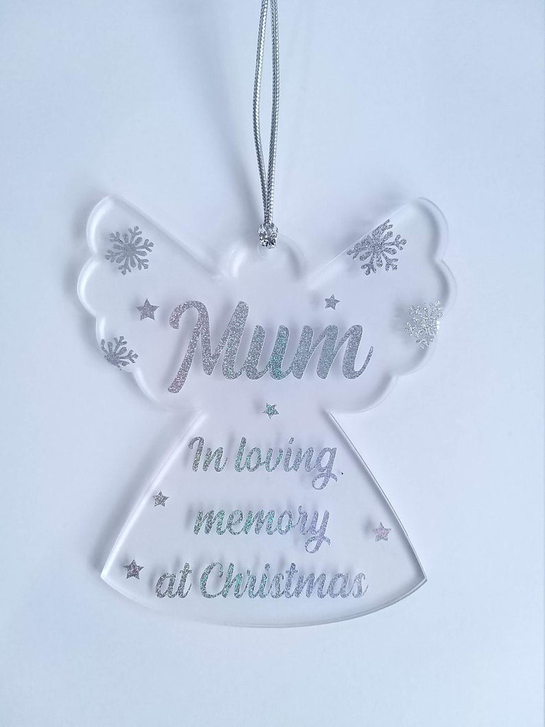 Personalised Memorial Angel Christmas Tree Ornament