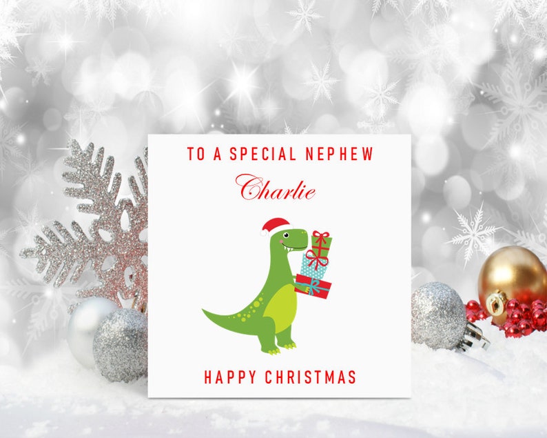 Custom Dinosaur Christmas Cards