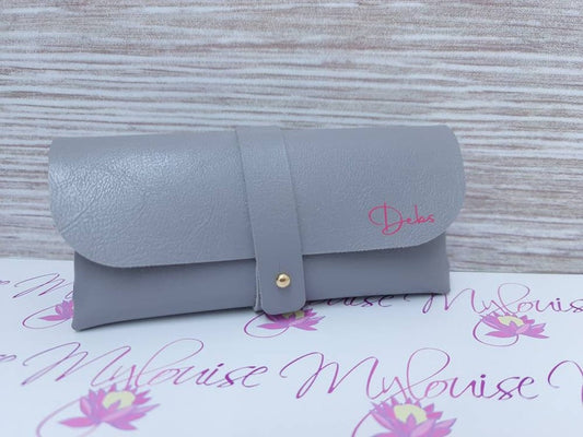 Personalised Leather Glasses Case