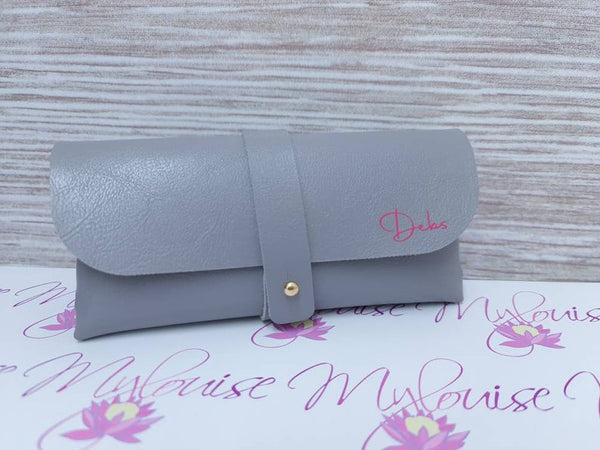 Personalised Leather Glasses Case